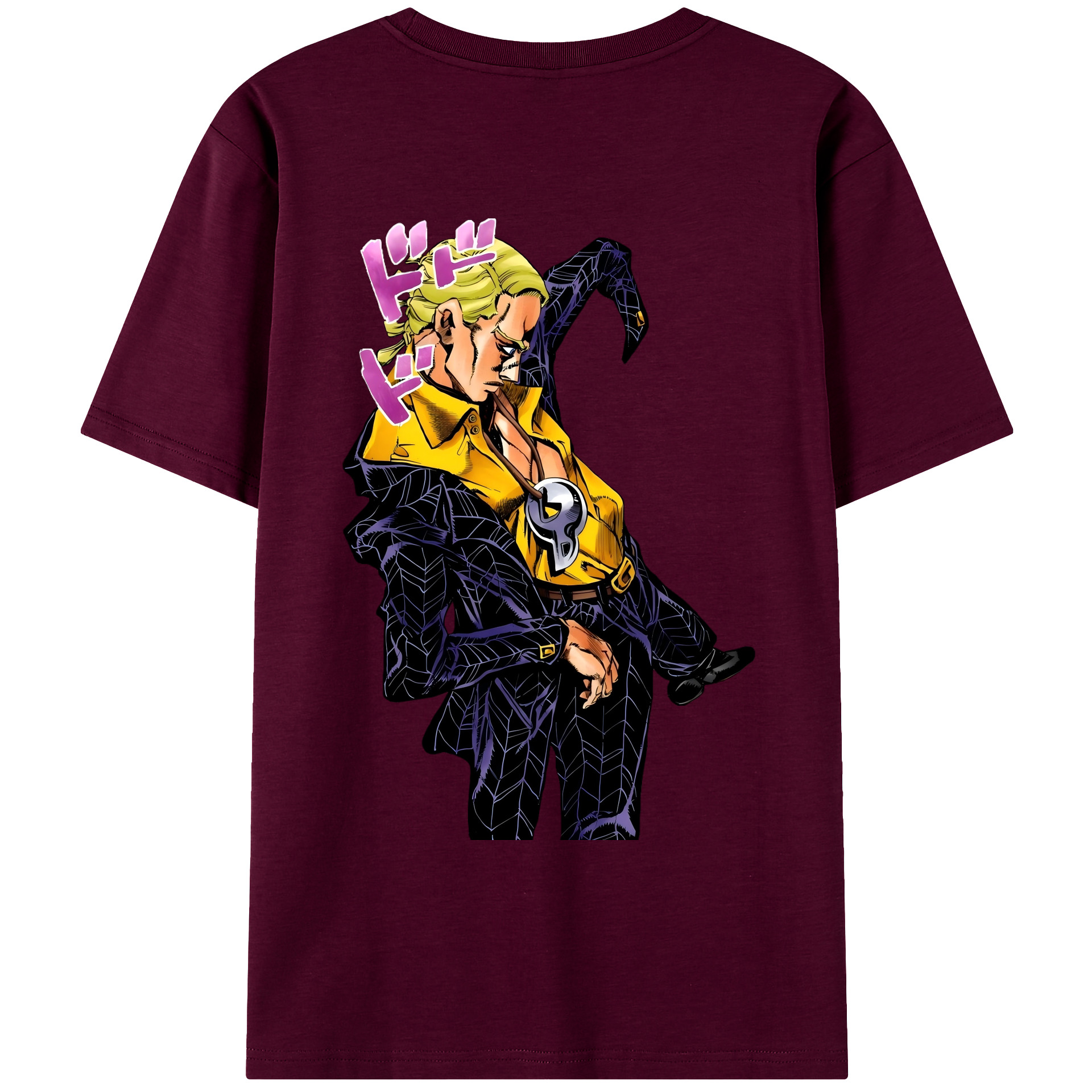 （画像用） ジョジョの奇妙な冒険 プロシュート JoJo's Bizarre Adventure Prosciutto レディース半袖Tシャツ(バックプリント)
